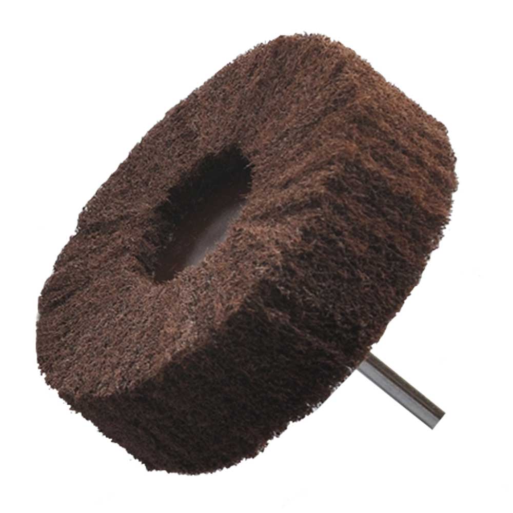RUEDA DE FIBRA CON VASTAGO GRANO MEDIO 75x25x6.4 ALO/MEDIO