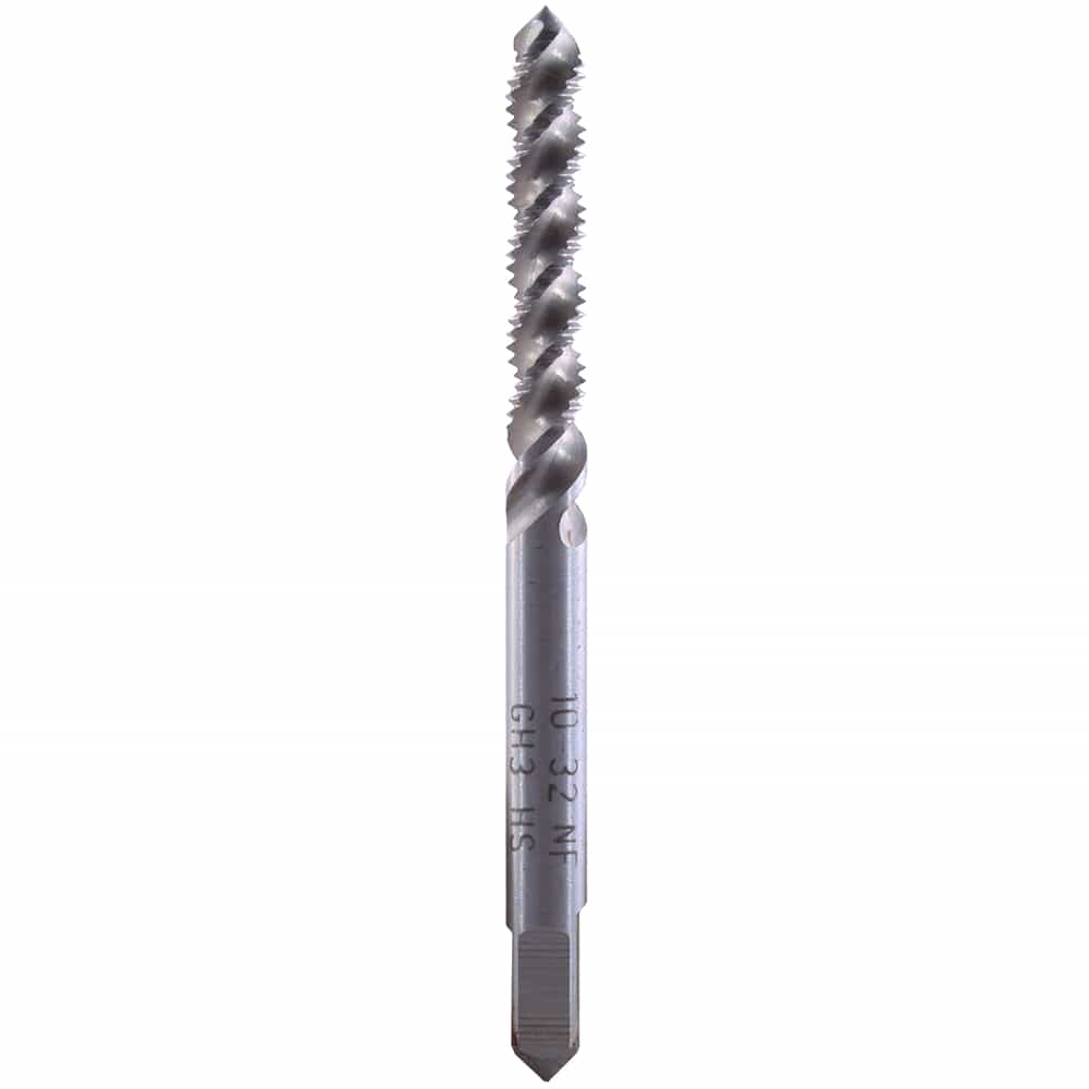 MACHUELO SEMICONICO ESPIRAL HSS 10-32 4F H3