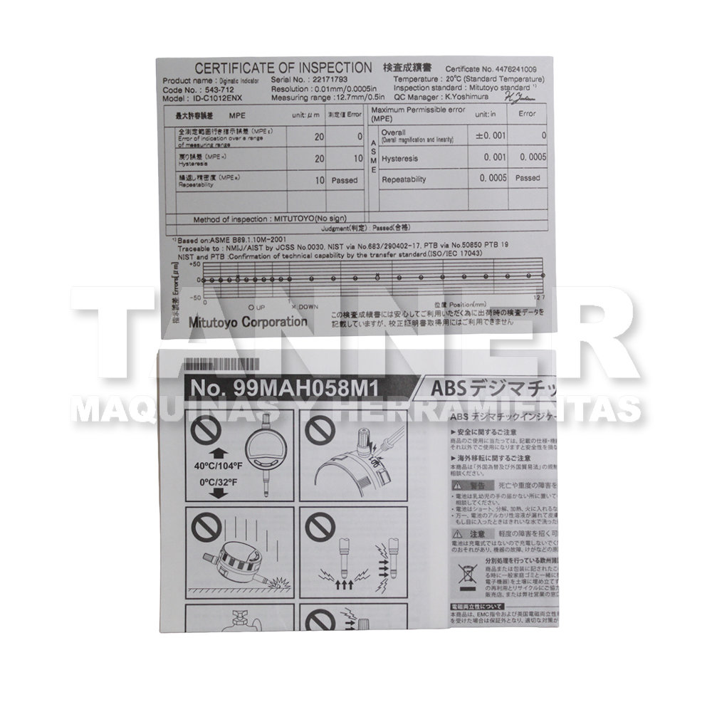 INDICADOR DIGITAL .5PULG/12.7MM