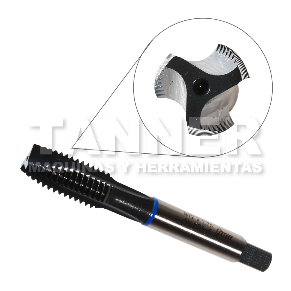 MACHUELO ESPIRAL GUN M12x1.75 D6 HSS-E HP