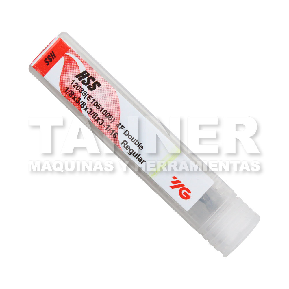 CORTADOR DOBLE HSS XL 1/8X3/8X3-1/16 4F ZANCO 3/8