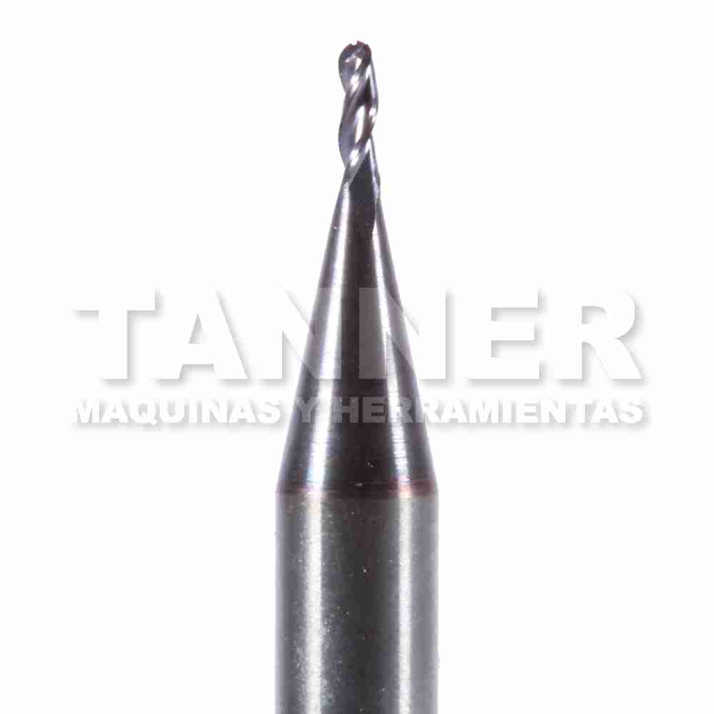 CORTADOR BOLA CARBURO 1/32X3/32X1-1/2 3F TIALN