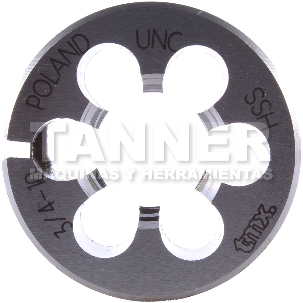 TERRAJA REDONDA HSS 3/4-10X1-1/2