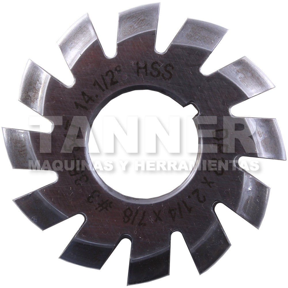 CORTADOR ENGRANES HSS MODULO 12-7/8 NO. 3