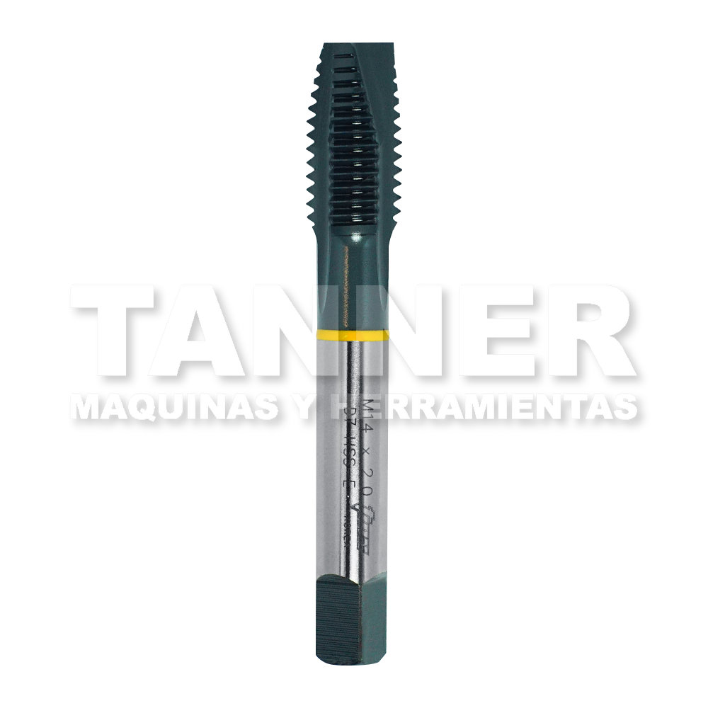 MACHUELO SEMICONICO HSS M14X2.0 PUNTA ESPIRAL D7 3F UN INOXIDABLE