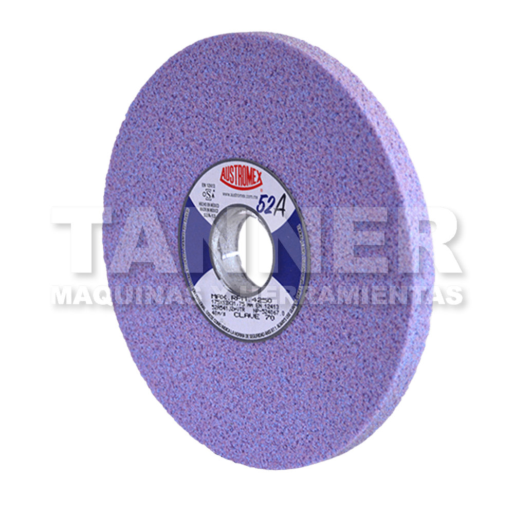 RUEDA ABRASIVA VITRIFICADA ROSA 52A 175 x 13 x 31.75 52A541J2pVTR