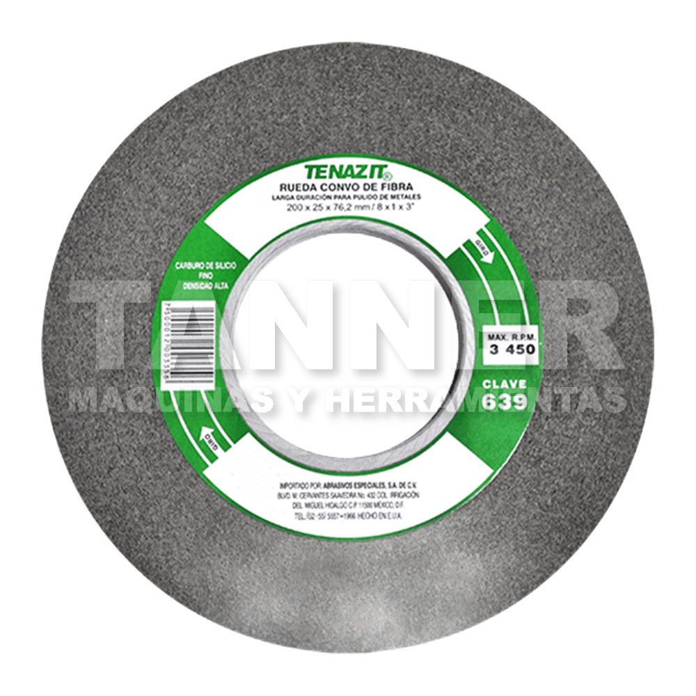 RUEDA CONVO 200 x 25.4 x 76.2 10S - FINO