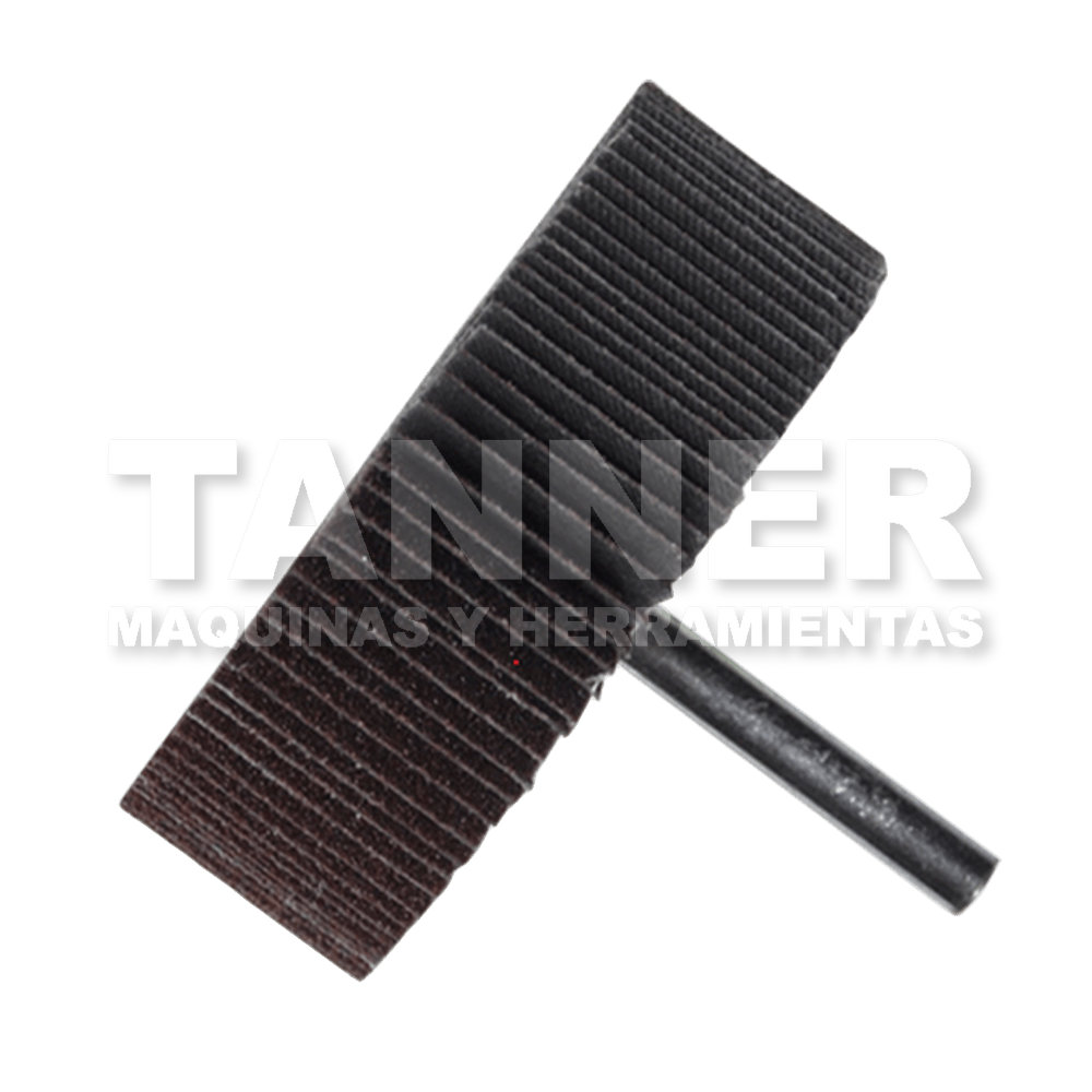 RUEDA FLAP CON VASTAGO GRANO 120 75x25x6.4 WF120