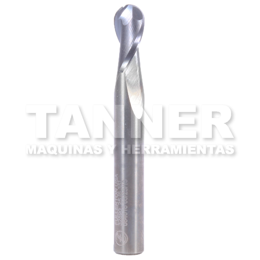 CORTADOR CARBURO BOLA 1/4X1/2X2 2F TIALN