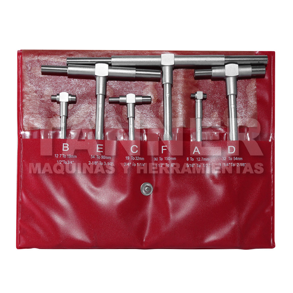 JUEGO CALIBRES TELESCOPICOS 5/16-6PULG