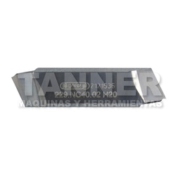 [PHH229NC4002H20] INSERTO RANURADO 229.NC40.02 H20 4MM