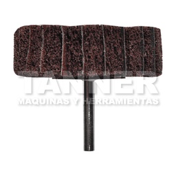 [AUS1603] RUEDA DE FIBRA/LIJA CON VASTAGO GRANO MEDIO 75x25x6.4 ALO-MED/80