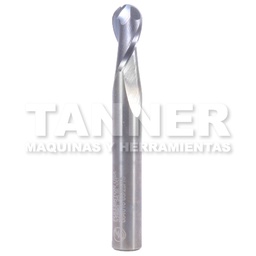 [FUL32890] CORTADOR CARBURO BOLA 1/4X1/2X2 2F TIALN