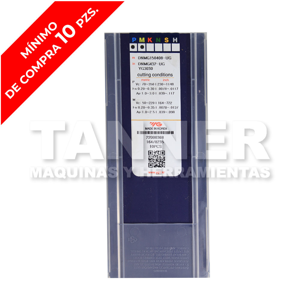 INSERTO DNMG150408-UG-YG3030/DNMG432-UG