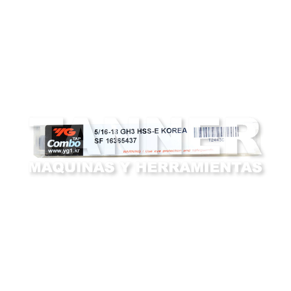 MACHUELO HELICOIDAL HSS 5/16-18 H3 3F TICN