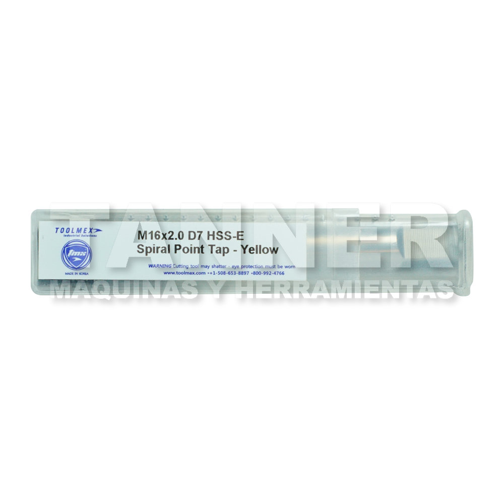 GUN PT (SPRLPT) M16X2.0 D7 HSS-E YELLOW