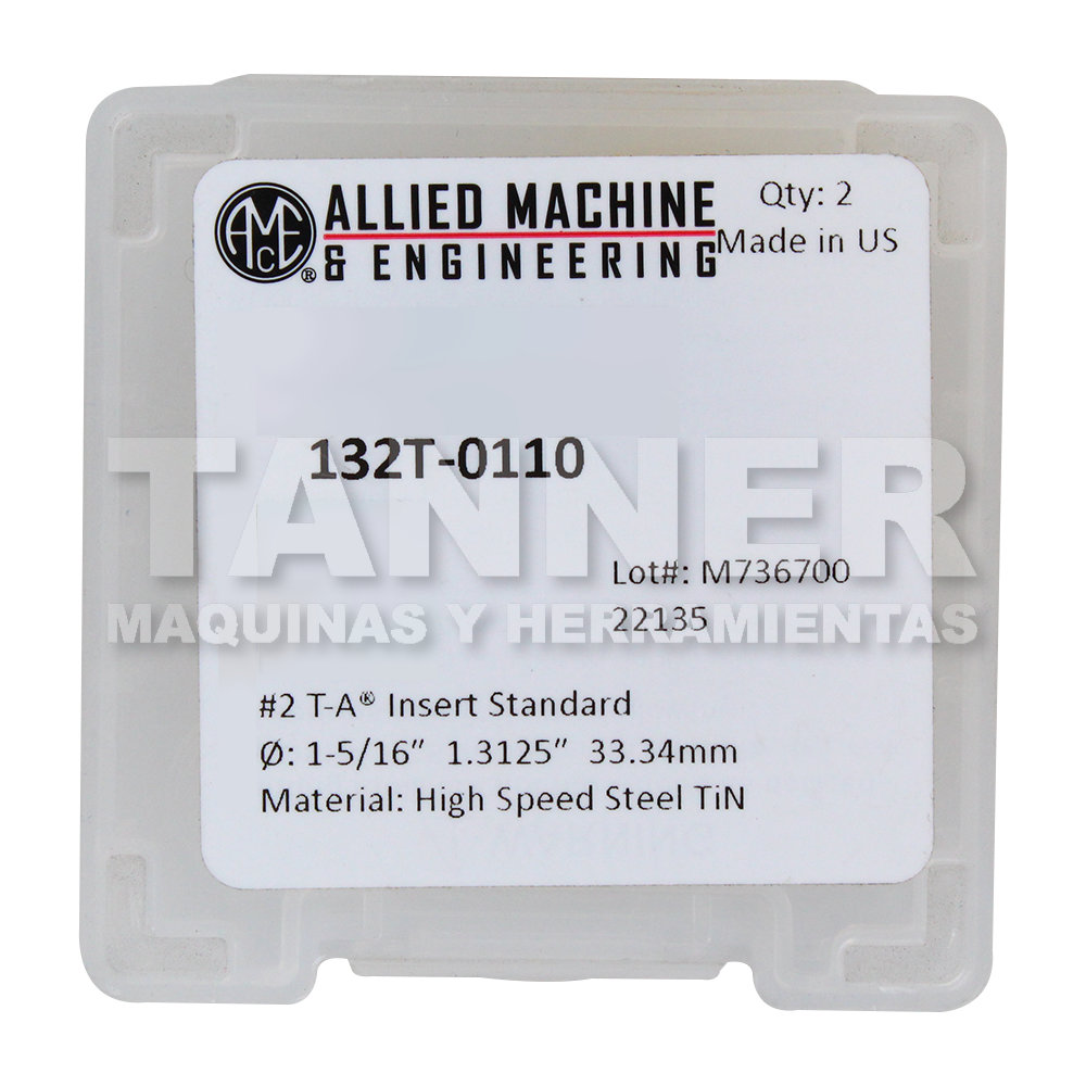 #2 T-AM4 TIN 1-5/16"