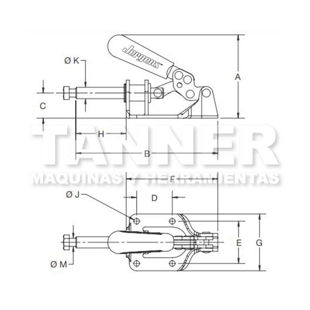 ABRAZADERA D/CERRADURA 300LBS