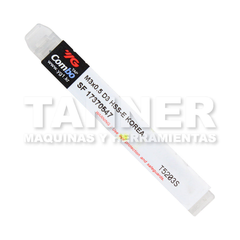 MACHUELO HELICOIDAL HSS M3X0.5 3F D3