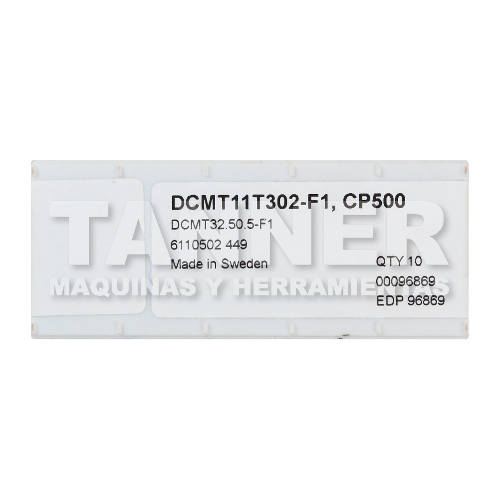 INSERTO DCMT32.50.5-F1 CP500