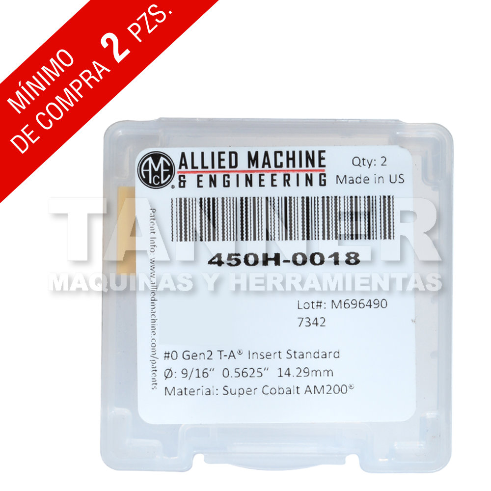 INSERTO NO. 0 9/16 GEN2 T-A AM200