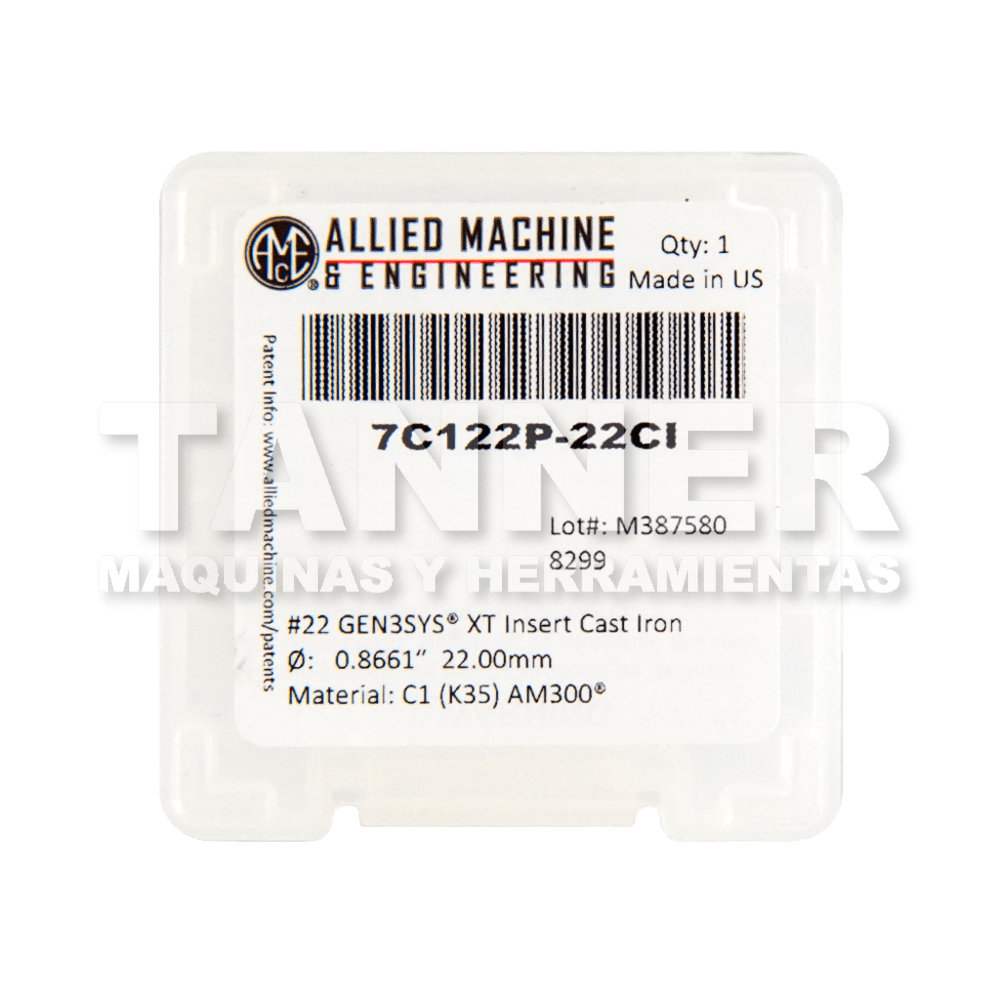 INSERTO 22MM CI GEN3 XT C1 AM300
