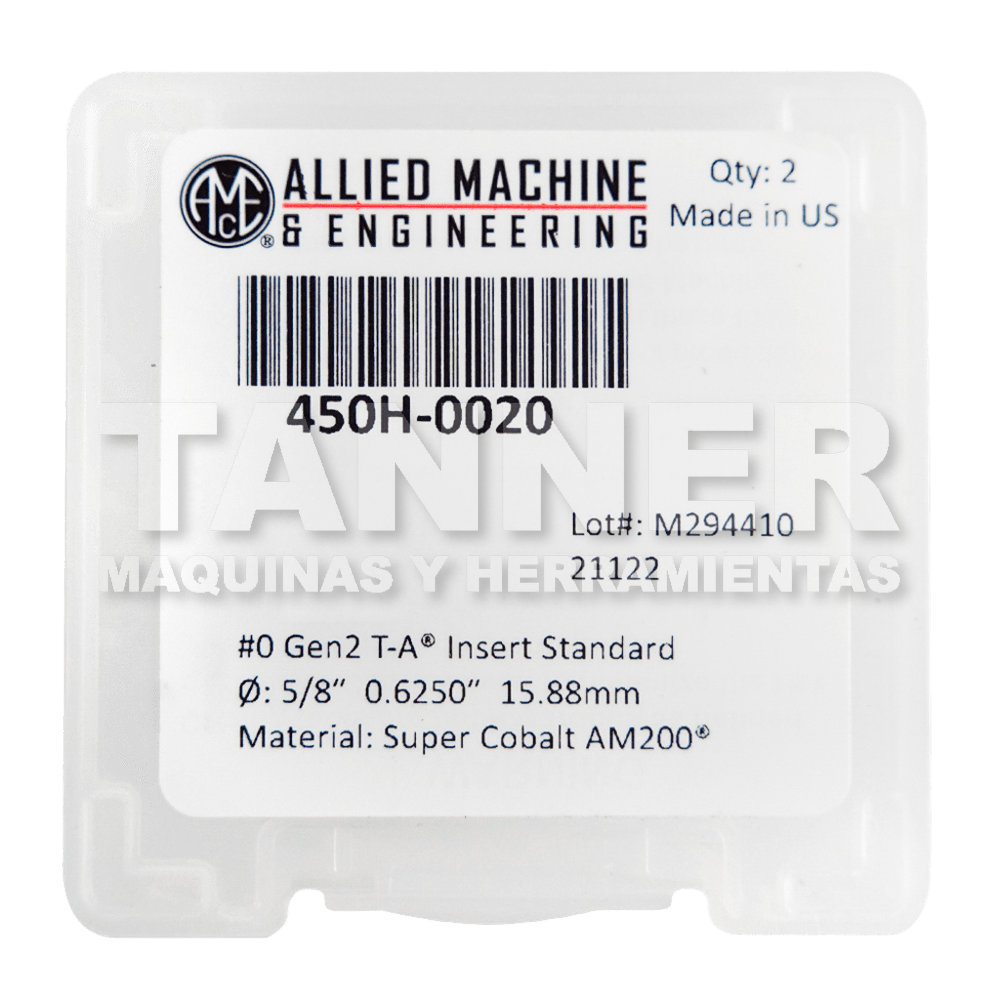 INSERTO NO. 0 5/8 T-A SC AM200 GEN2
