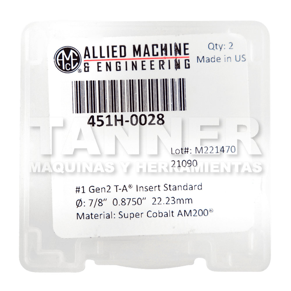 INSERTO NO. 1 7/8 T-A SC AM200