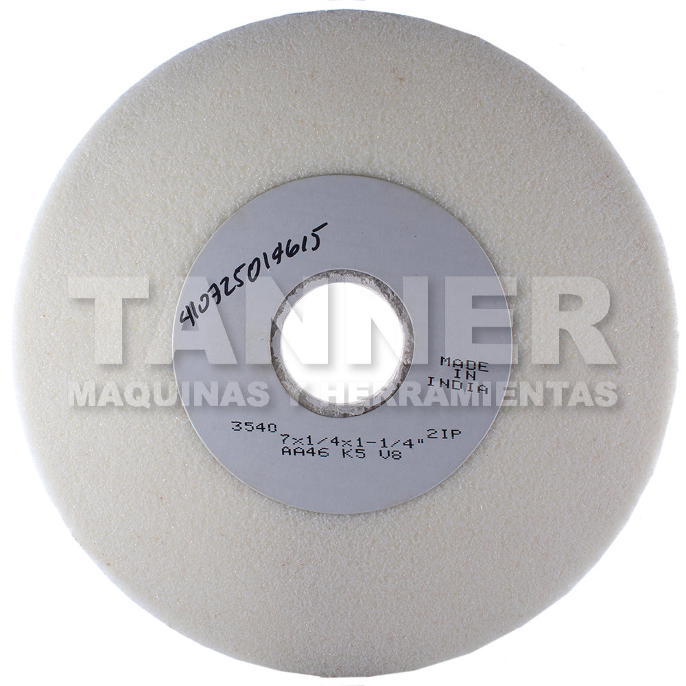 RUEDA VITRIFICADA BLANCA 7X1/4X1-1/4 G46 AA K5
