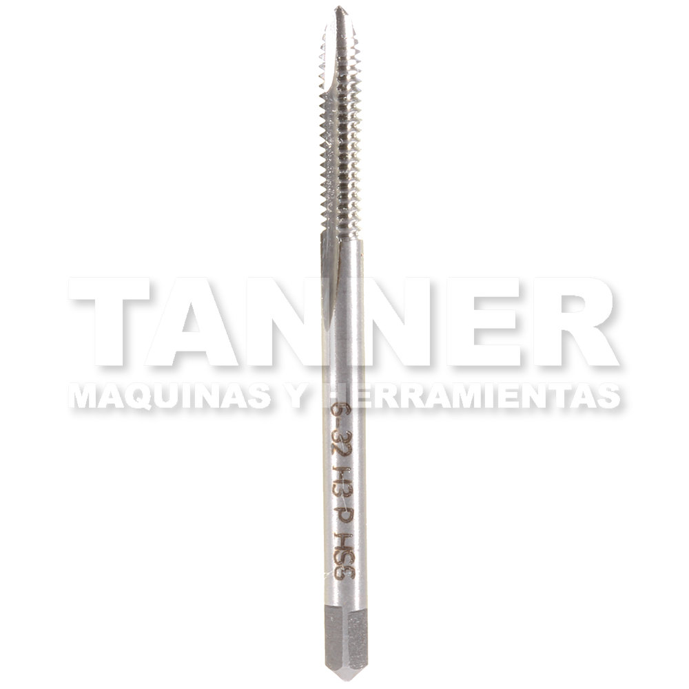 MACHUELO SEMICONICO HSS 6-32 2F H3 PUNTA ESPIRAL