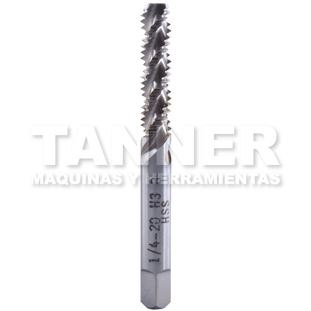 MACHUELO RECTO ESPIRAL HSS 1/4-20 3F H3