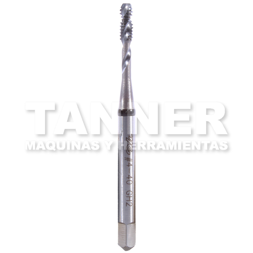 MACHUELO HELICOIDAL HSS 4-40 H2 3F TICN