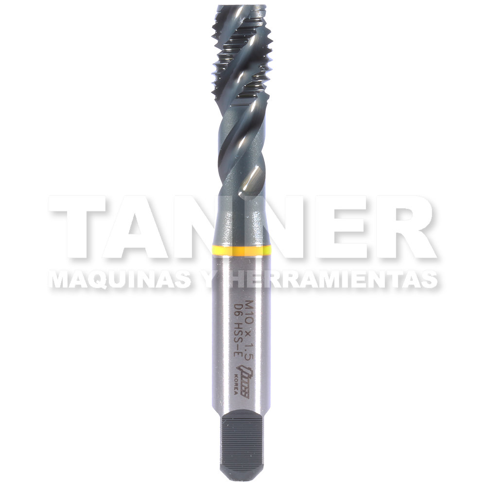 MACHUELO HELICOIDAL HSS M10X1.5 3F D6 INOXIDABLE