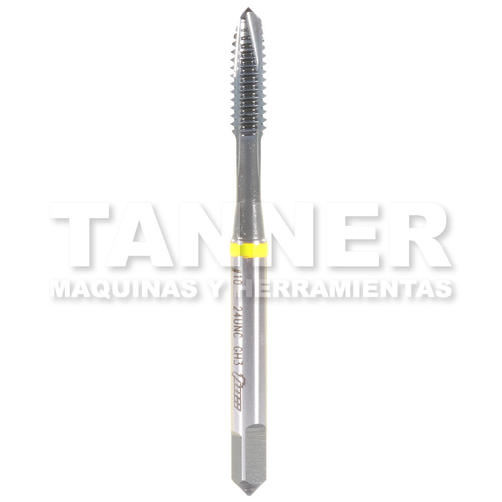 MACHUELO SEMICONICO HSS 10-24 PUNTA ESPIRAL GH3 3F UNC INOXIDABLE