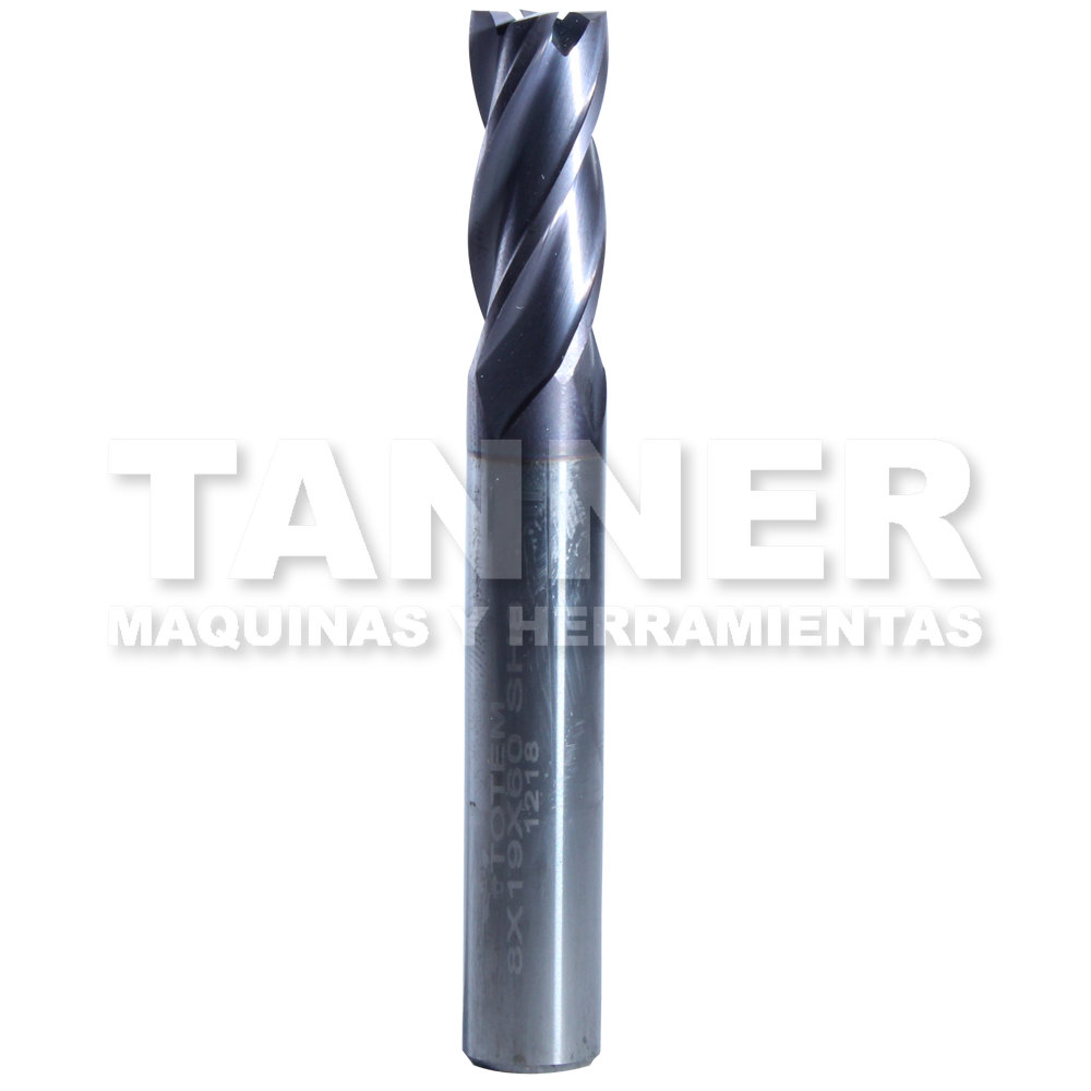 CORTADOR CARBURO 8MM 4F TIALN