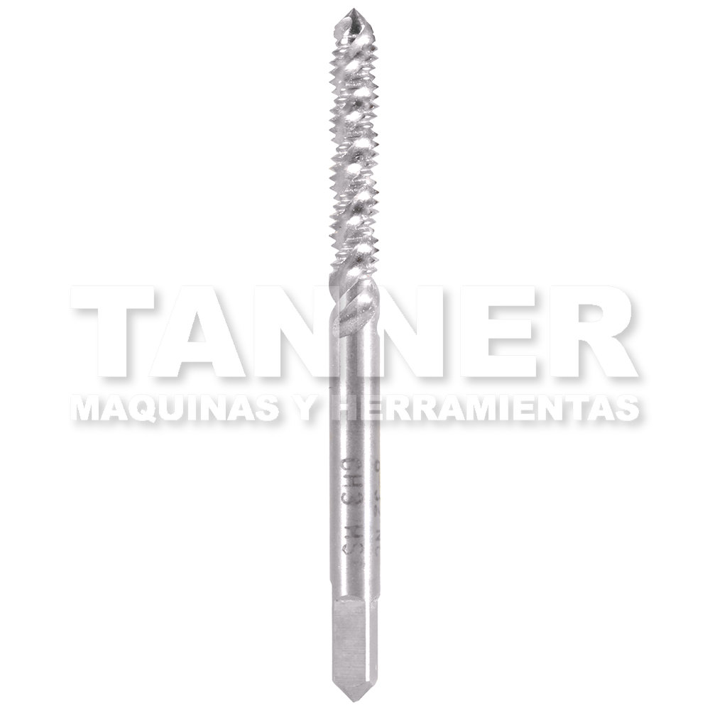 MACHUELO SEMICONICO ESPIRAL HSS 8-32 3F H3