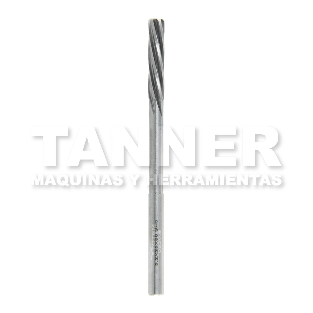 REAMER 5.2MMX25CLX86 SH5 6FLT 15HX      
