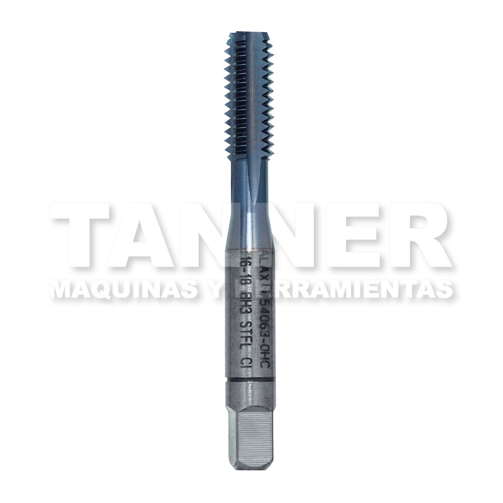 MACHUELO RECTO 5/16-18 4F H3 TICN