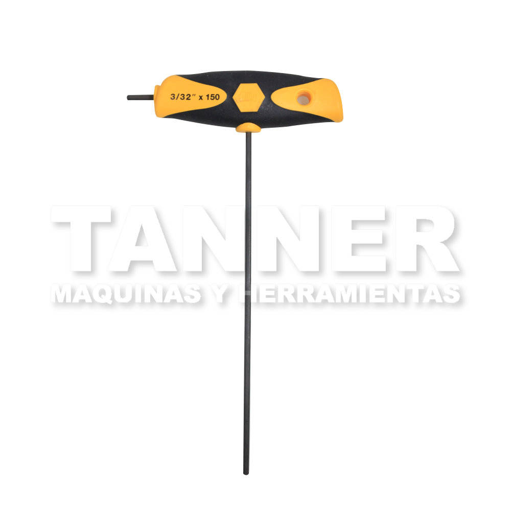 LLAVE HEXAGONAL BOLA TIPO T 3/32
