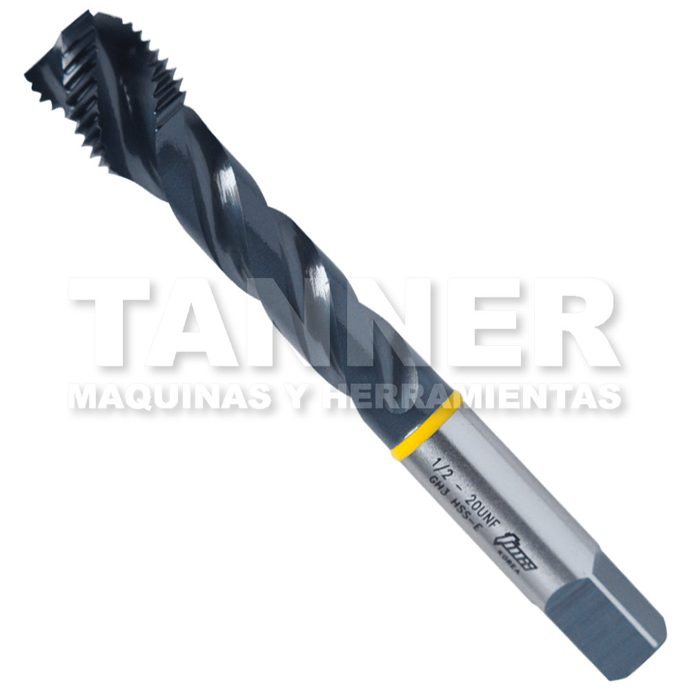 SPIRAL FLUTE 1/2 X 20 H3 HSS-E YELLOW