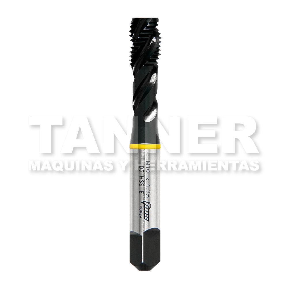 SPIRAL FLUTE M10 X 1.25 D5 HSS-E YELLOW