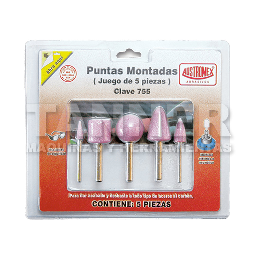JUEGO DE PUNTAS MONTADAS ROSAS