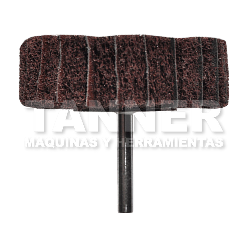 RUEDA DE FIBRA/LIJA CON VASTAGO GRANO FINO 75x25x6.4 ALOFINO/180