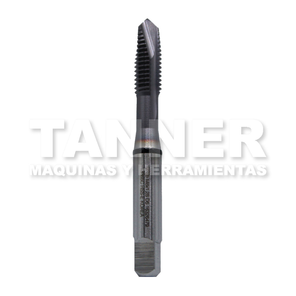 MACHUELO HSS M8X1.25 TICN PUNTA ESPIRAL