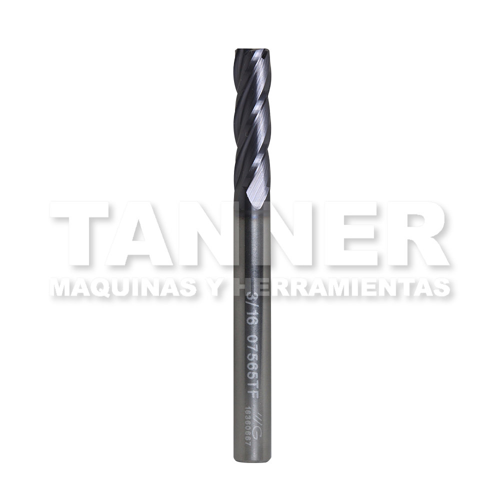 CORTADOR CARBURO 3/16X5/8X2 4F TIALN