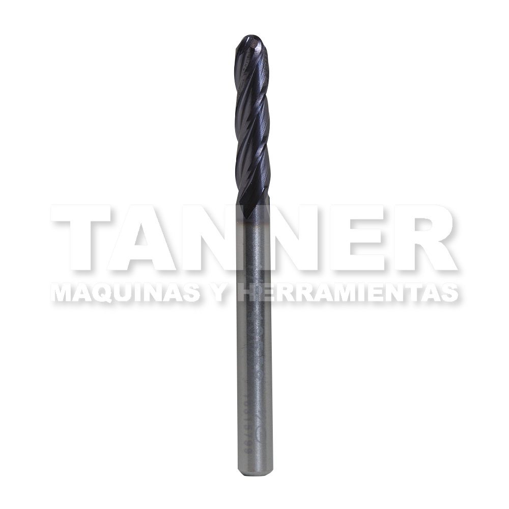 CORTADOR CARBURO BOLA 1/8X1/2X1-1/2 4F TIALN