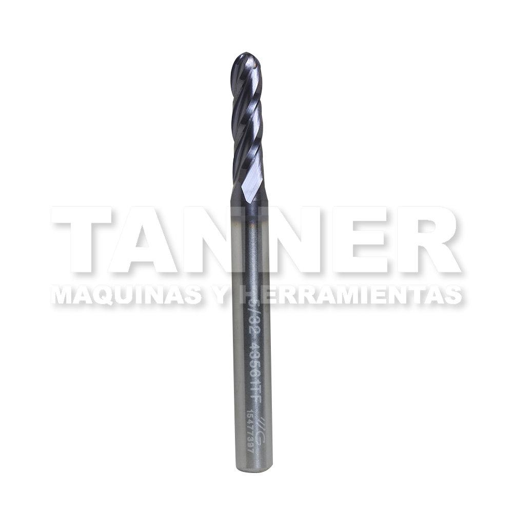 CORTADOR CARBURO BOLA 5/32X9X3-3/16 4F TIALN