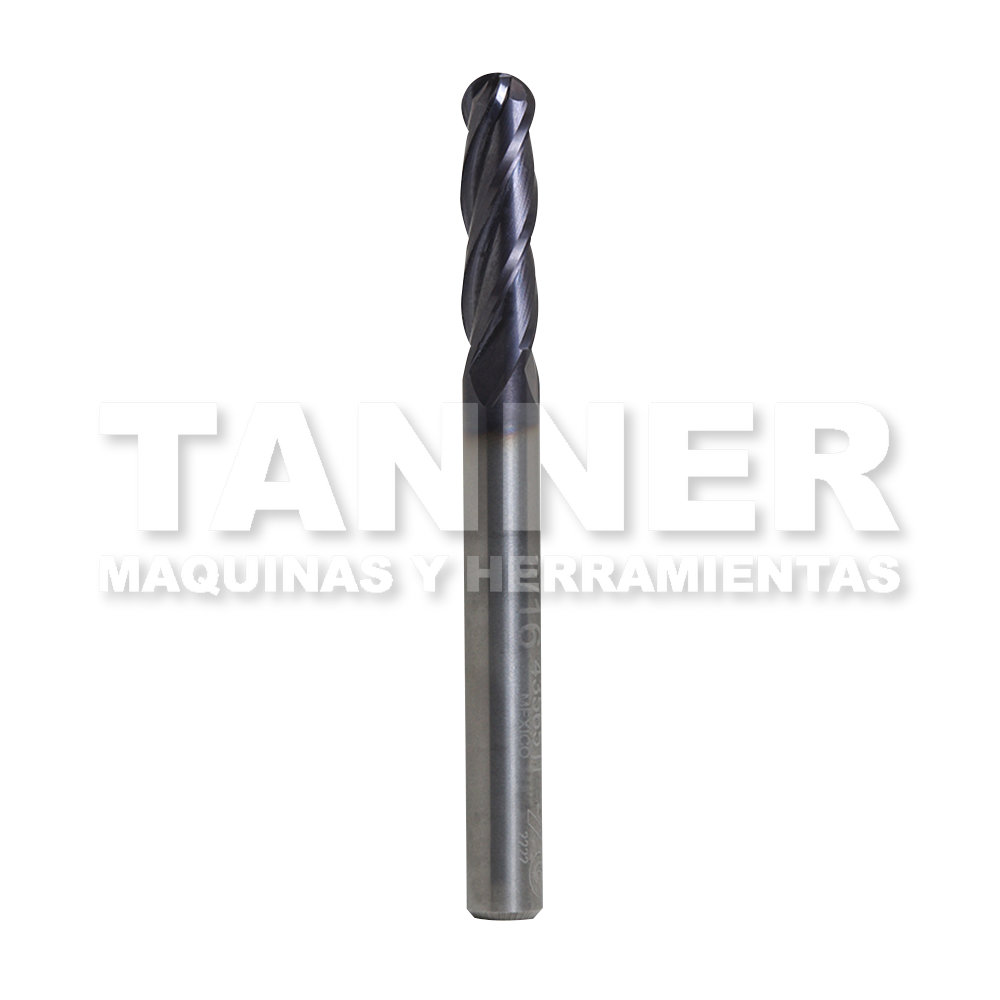CORTADOR CARBURO BOLA 3/16X5X3-3/16 4F TIALN