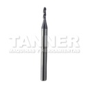CORTADOR BOLA CARBURO 1/16X1/4X1-1/2 3F TIALN