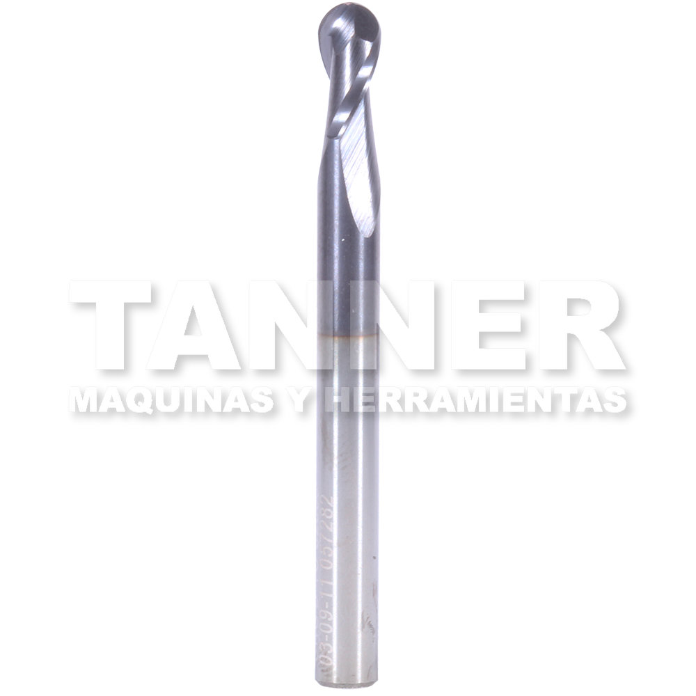 CORTADOR CARBURO BOLA 3/16X3/8X2 2F TIALN
